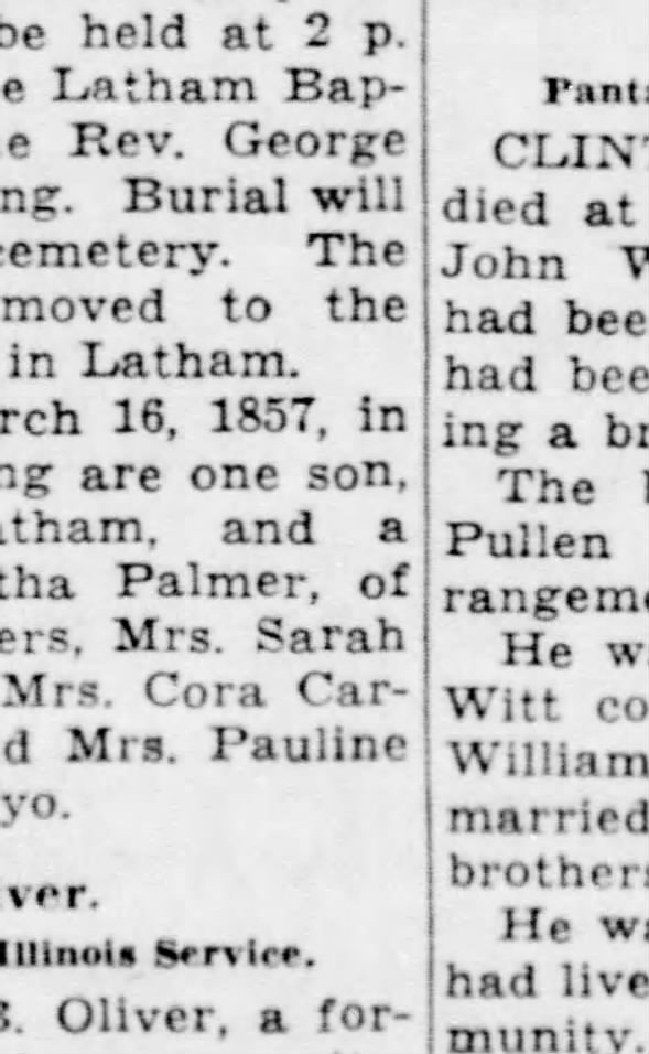 Clipping from The Pantagraph
